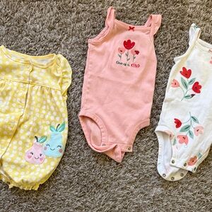 Adorable Pink Floral Kids One Piece